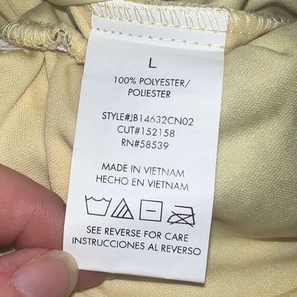 Speechless Juniors Yellow & Blue Floral-Print Puff-Sleeve Dress Large NWT - Picture 10 of 11